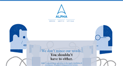 Desktop Screenshot of alphacomm.co.uk
